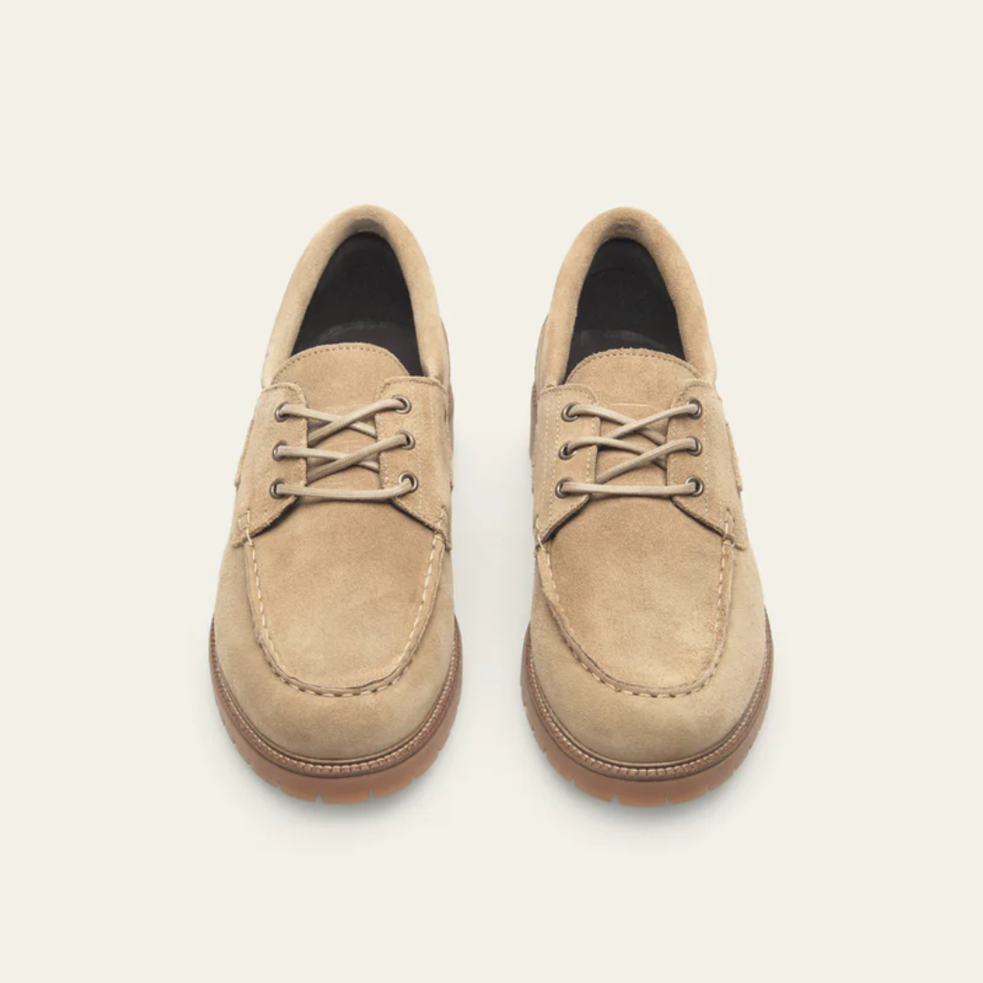 Taylor Suede Boat Shoe (Light Sand)