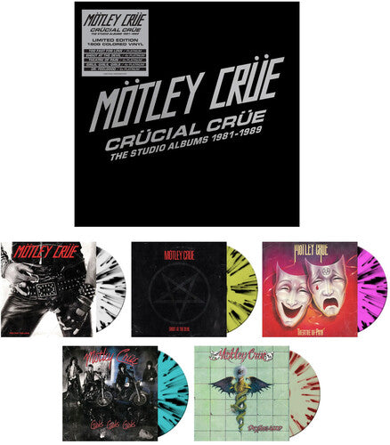 Motley Crue - Crucial Crue: The Studio Albums 1981-1989 5LP (Limited Edition, Boxed Set, 180g, Colored Vinyl)