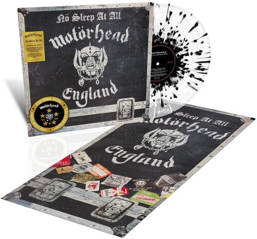 Motorhead - No Sleep At All LP (Clear Black & White Splatter Vinyl, 50th Anniversary Edition)
