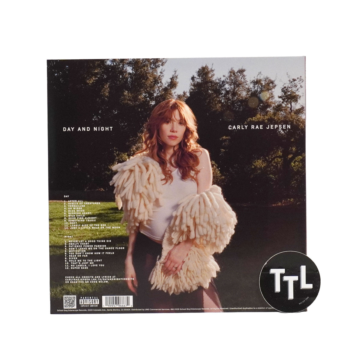 Carly Rae Jepsen: Day And Night (Indie Exclusive Colored Vinyl) Vinyl 2LP