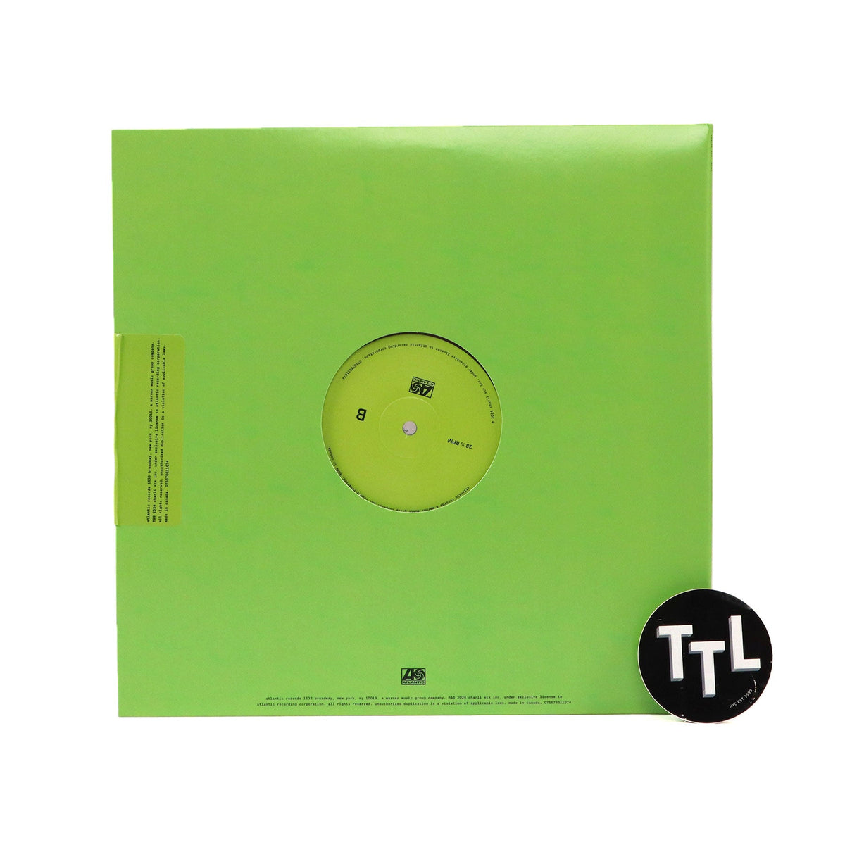 Charli XCX: Brat (Black Ice Colored Vinyl) {Vinyl LP}