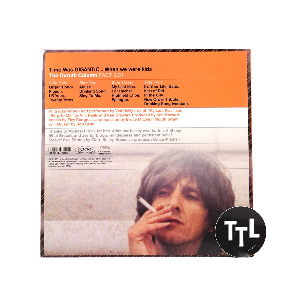 The Durutti Column: Time Was Gigantic... When We Were Kids Vinyl 2LP