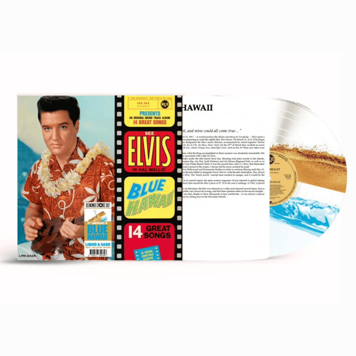 Elvis Presley - Blue Hawaii - RSD 2026 Liquid Filled Blue Sand