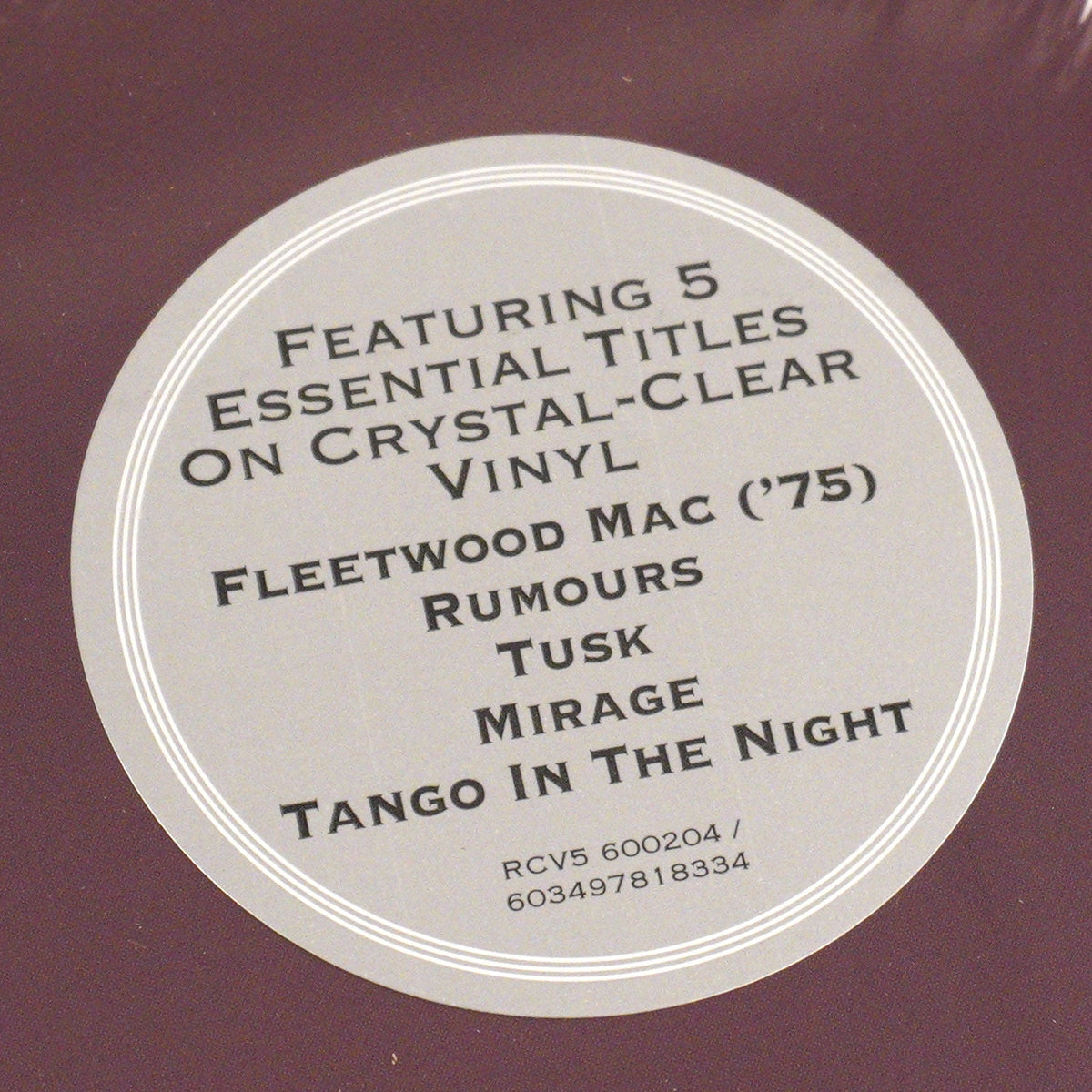 Fleetwood Mac: Fleetwood Mac 1975 to 1987 (Colored Vinyl) Vinyl 6LP Boxset