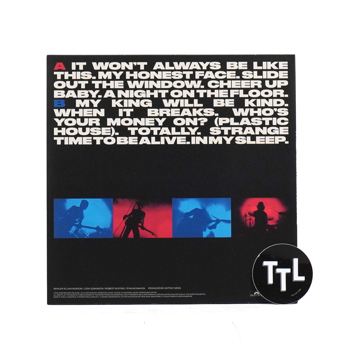 Inhaler: It Won't Always Be Like This (Import) {Vinyl LP}