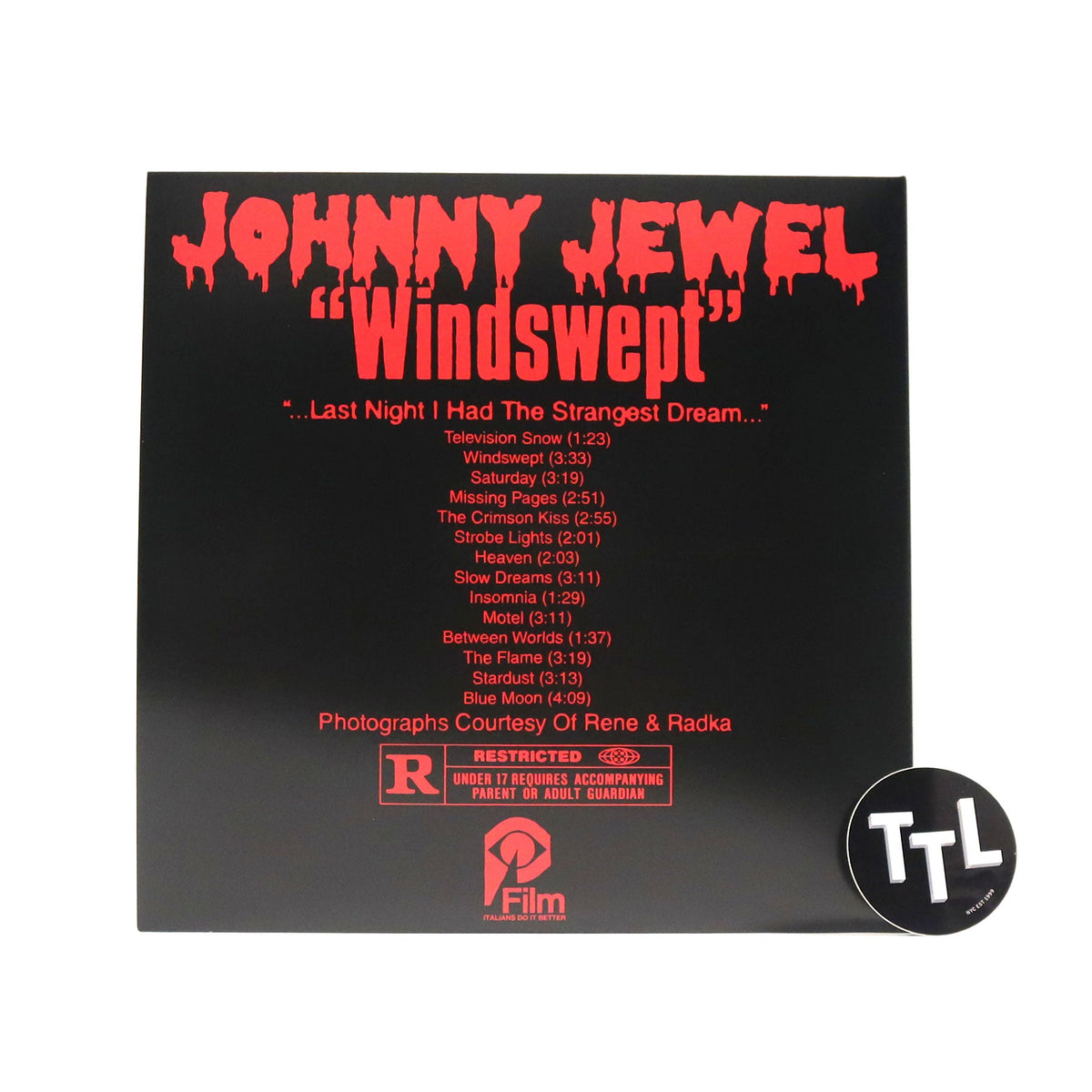 Johnny Jewel: Windswept (Red Colored Vinyl) {Vinyl LP}