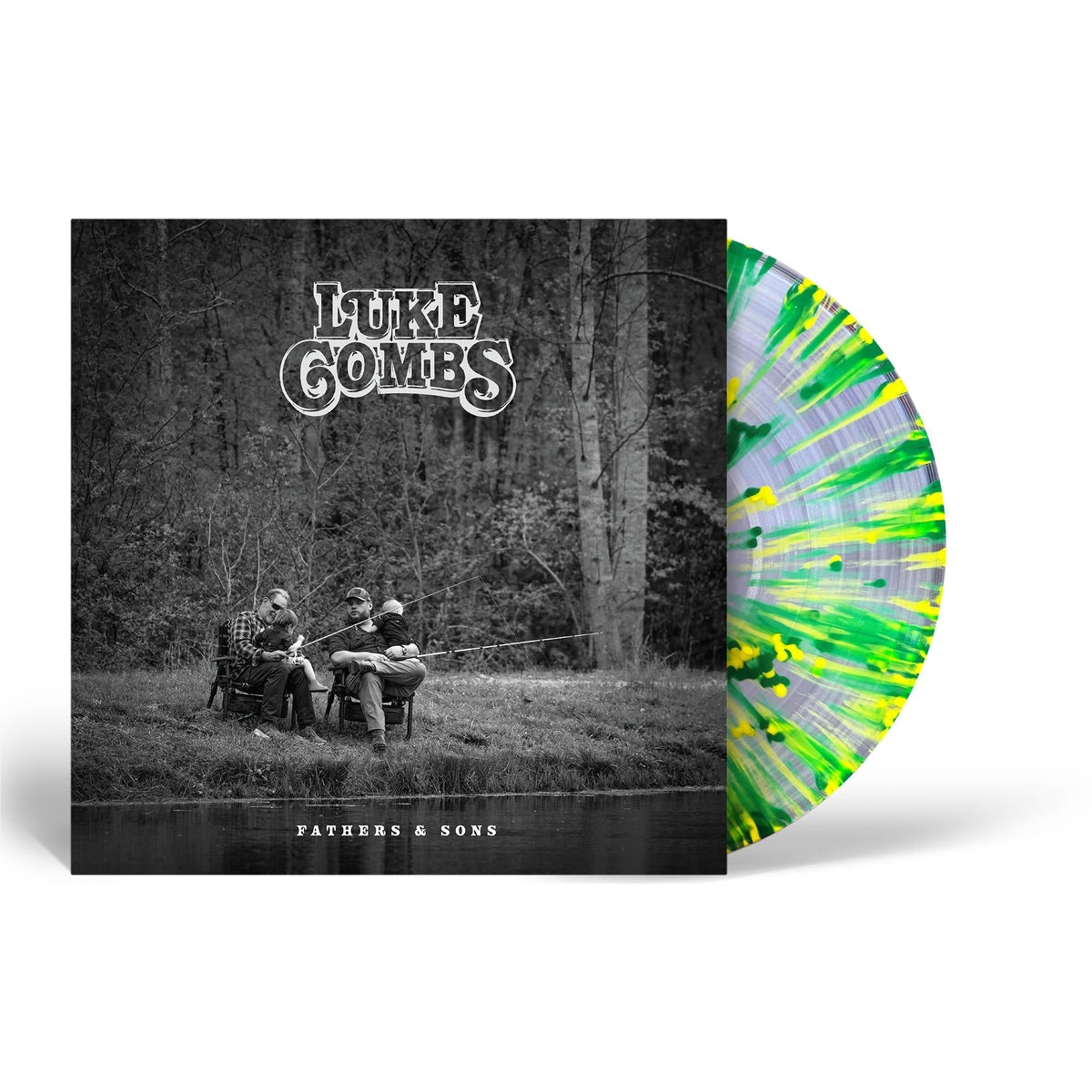 Luke Combs - Fathers & Sons - Yellow & Green Splatter (Vinyl LP)