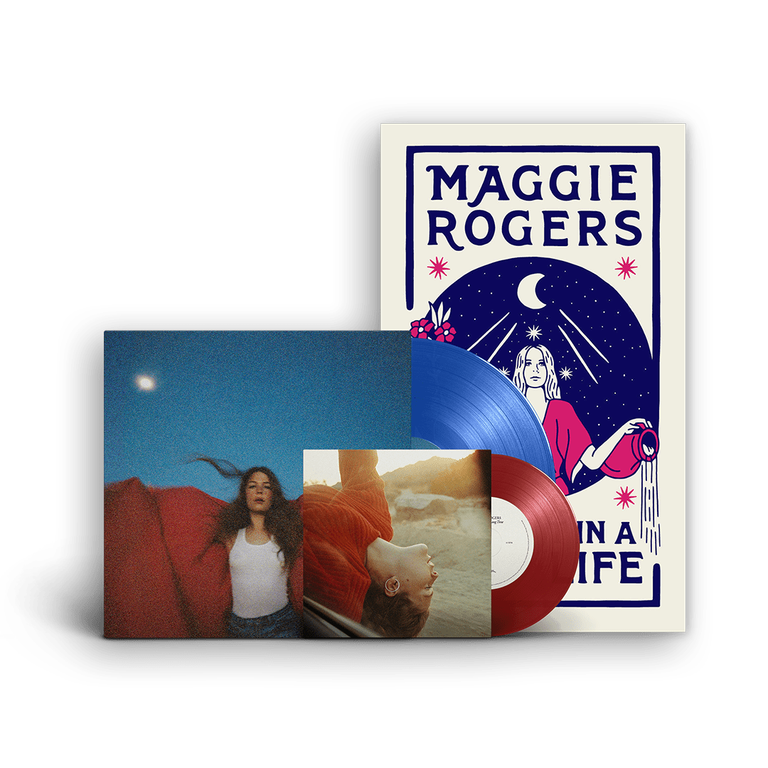 Maggie Rogers - Heard It In A Past Life - 5th Anniversary Blue (Vinyl LP) with Bonus Red 7" & Poster