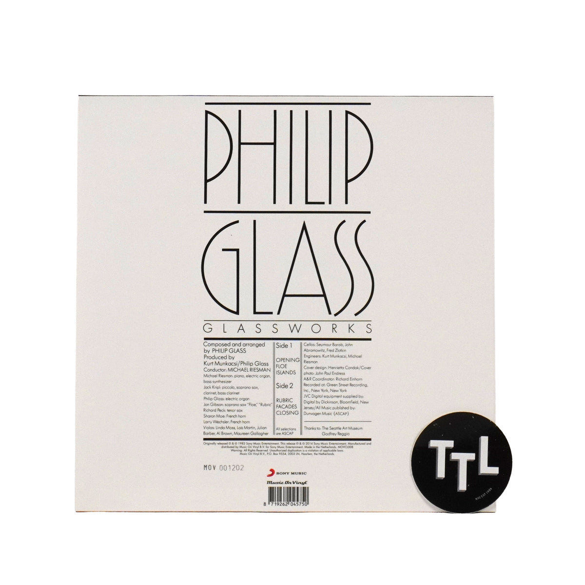 Philip Glass: Glassworks (180g, Blue Colored Vinyl) {Vinyl LP}