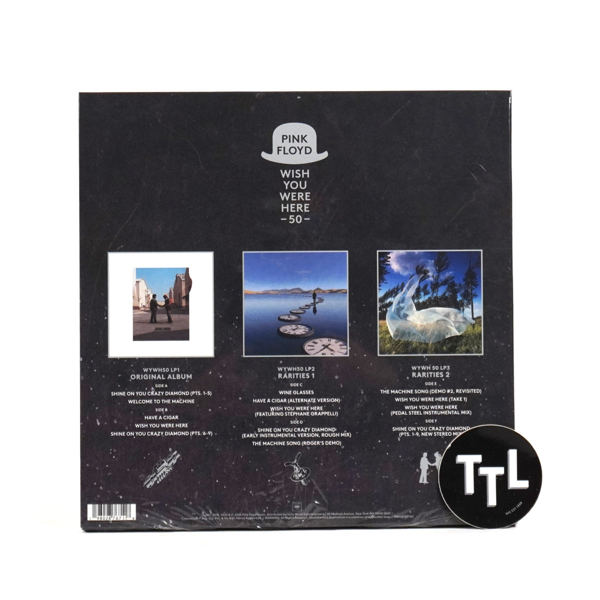 Pink Floyd: Wish You Were Here - 50th Anniversary Edition (180g) Vinyl 3LP