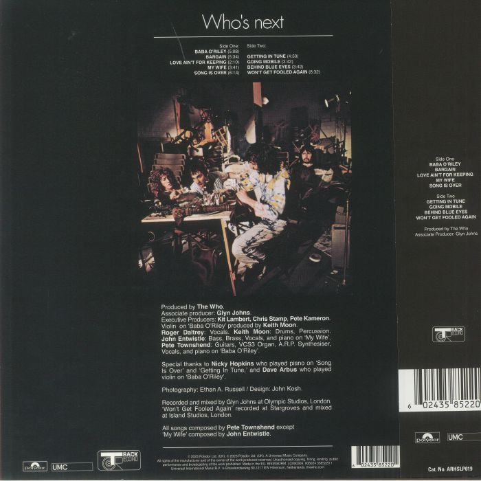 The Who - Who's Next (50th Anniversary - Half Speed Master) -