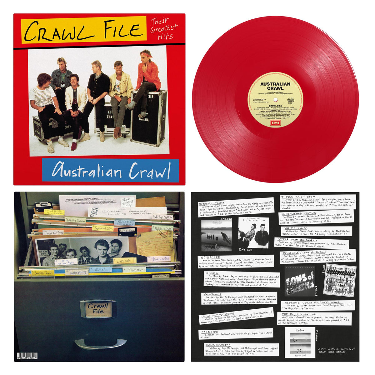 Australian Crawl - Crawl File - Red (Vinyl LP)