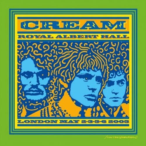 Cream - Live Royal Albert Hall London May 2-3-5-6 2005 (20th Anniversary Edition) - Blue &  green Splatter