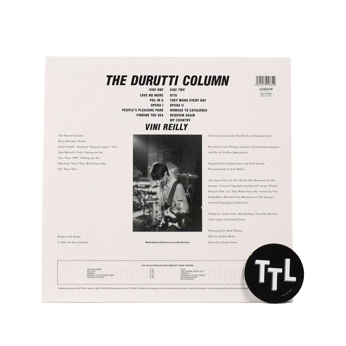 The Durutti Column: Vini Reilly {Vinyl LP}