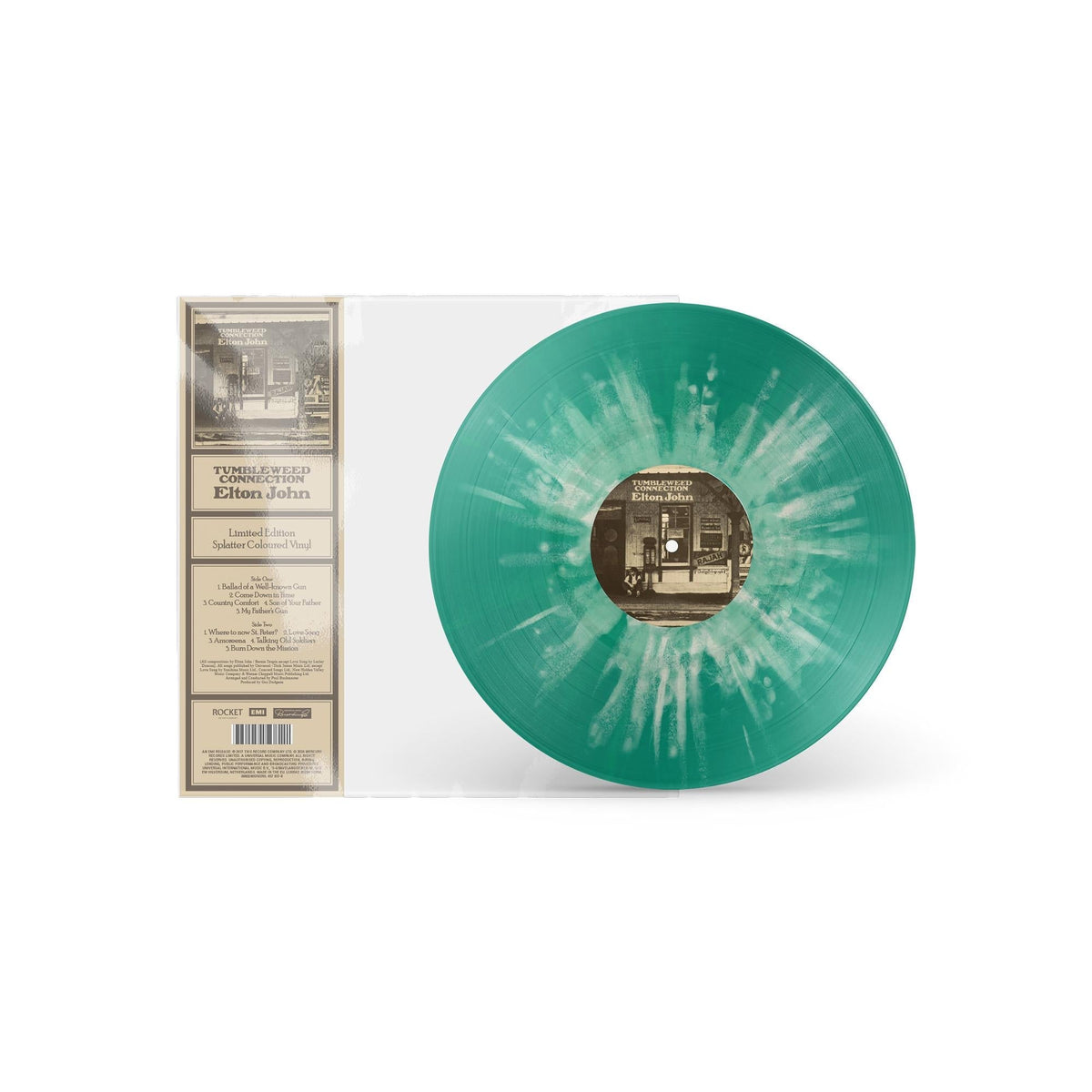 Elton John - Tumbleweed Connection - Green & White Splatter