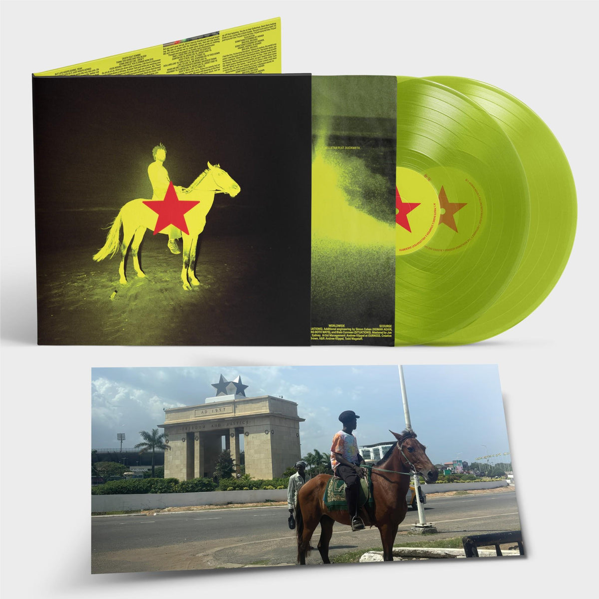 Genesis Owusu - Redstar Wu & The Worldwide Scourge - Fluro Yellow (Vinyl LP)