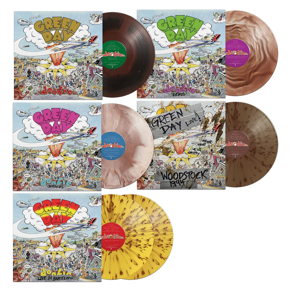 Green Day: Dookie - 30th Anniversary Deluxe Edition (Indie Exclusive Colored Vinyl) Vinyl 6LP Boxset