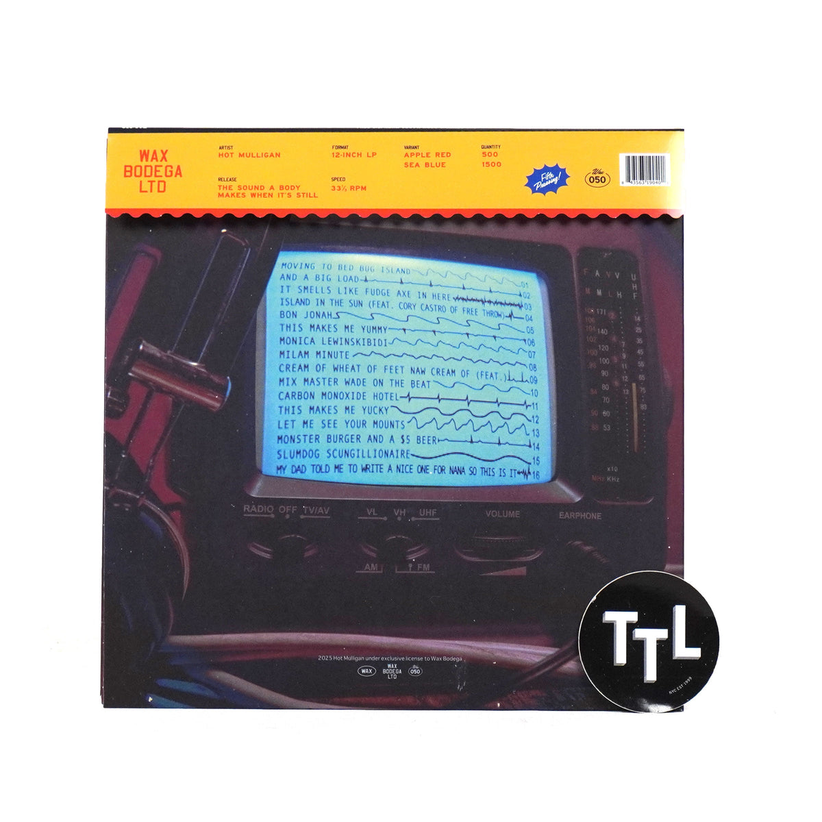 Hot Mulligan: The Sound A Body Makes When It's Still (Blue Colored Vinyl) {Vinyl LP}