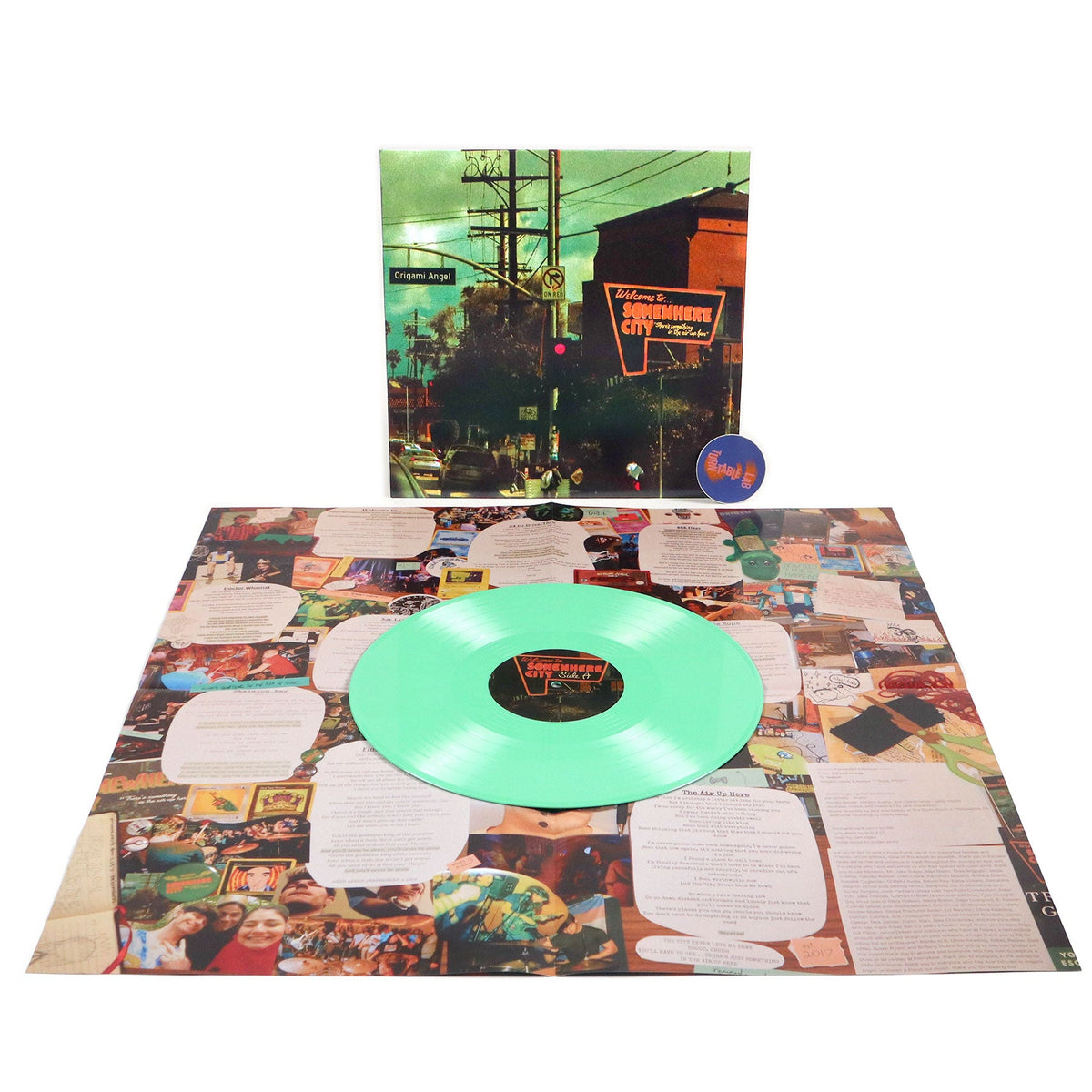 Origami Angel: Somewhere City (Green Colored Vinyl) {Vinyl LP}