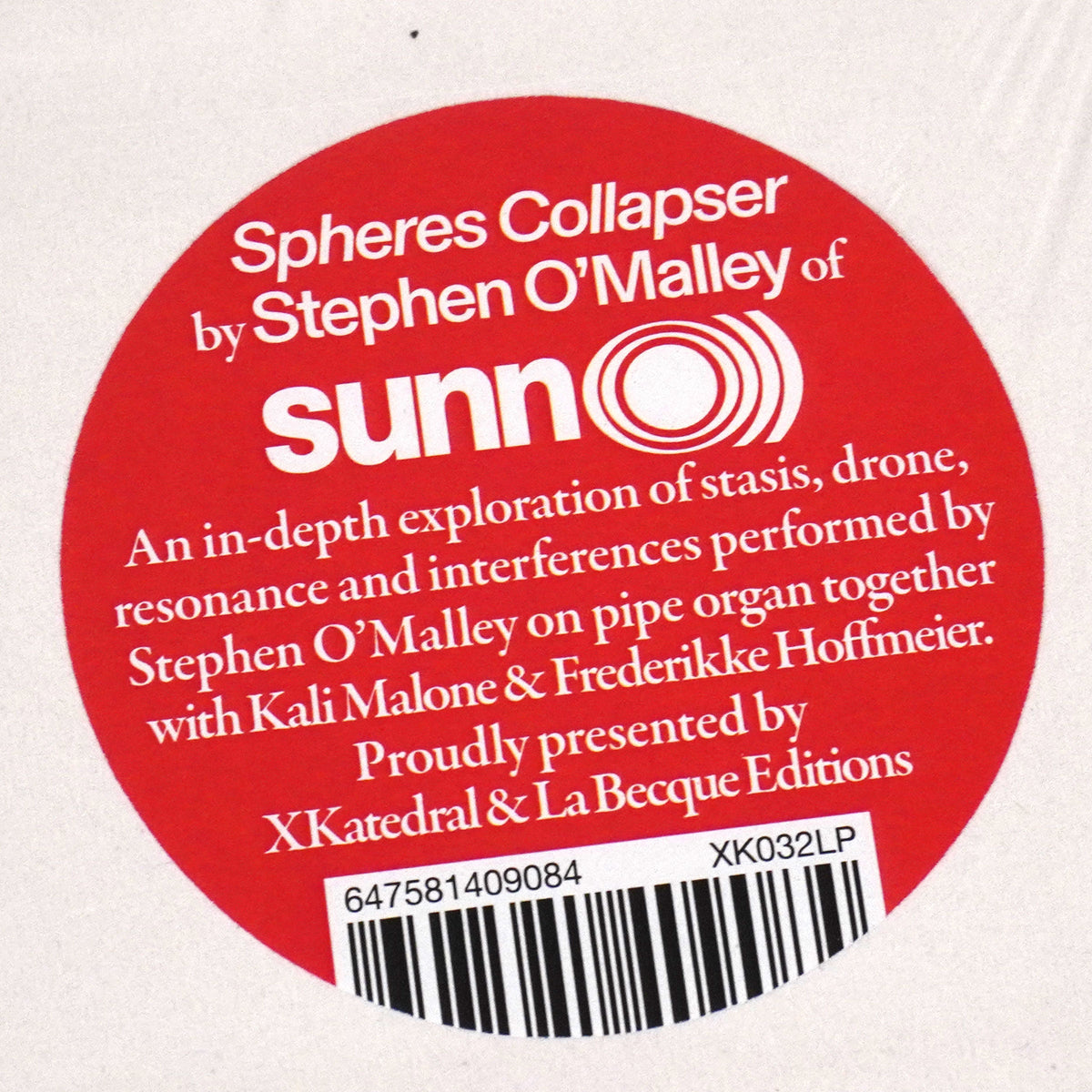 Stephen O’Malley: Spheres Collapser {Vinyl LP}