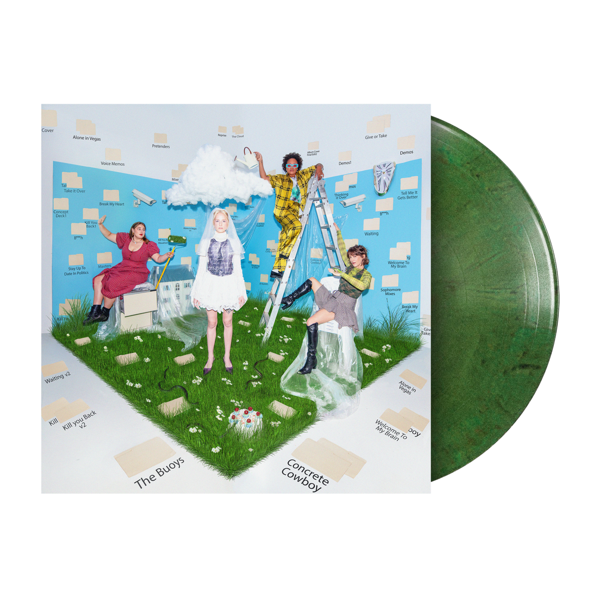 The Buoys - Concrete Cowboy - The Quiet Garden Green Regrind (Vinyl LP)